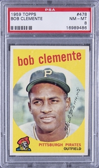 1959 Topps #478 Bob Clemente – PSA NM-MT 8
